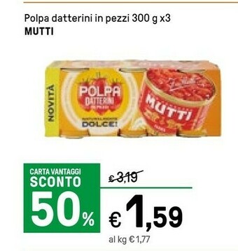 Iper La Grande Mutti Pomodori pelati offerta