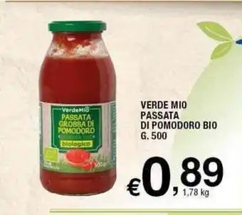 Sigma Verde Mio Passata Di Pomodoro Bio G. 500 offerta