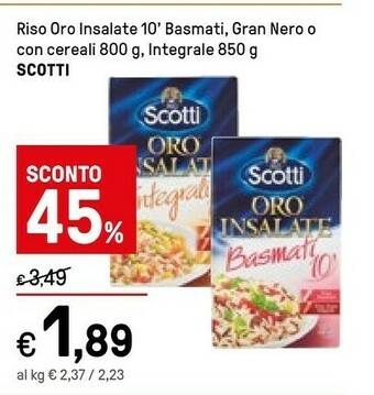 Iper La Grande Scotti Riso offerta