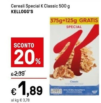 Iper La Grande Kelloggs Cereali offerta