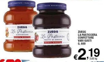 Sigma Zuegg La Pasticcera Confetture Vari Gusti G. 600 offerta