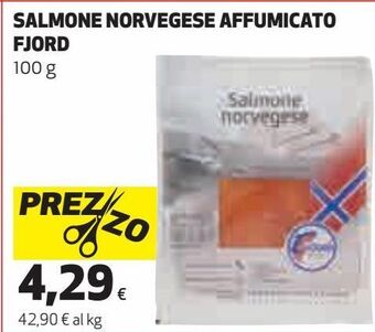 Ipercoop Salmone norvegese affumicato fjord offerta