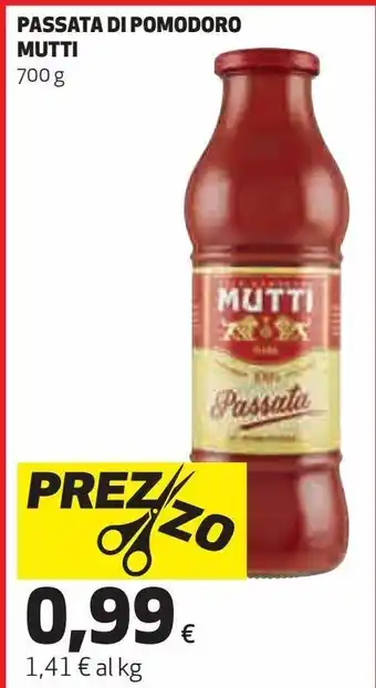 Ipercoop Passata di pomodoro mutti offerta