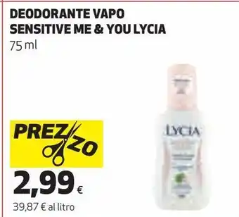 Deodoranti vapo sensitive me & you lycia