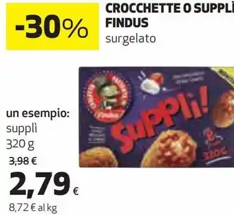 Ipercoop Crocchette o suppli findus offerta