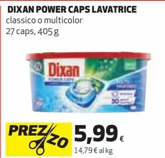 Ipercoop Dixan power caps lavatrice classico o multicolor offerta