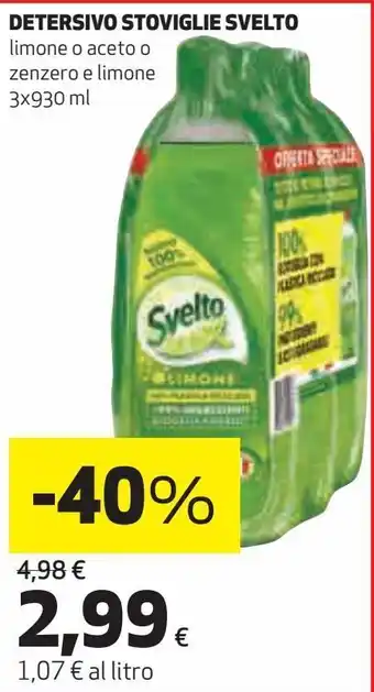 Detersivo stoviglie svelto