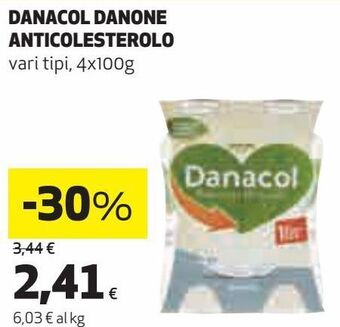 Ipercoop Danacol danone anticolesterolo offerta
