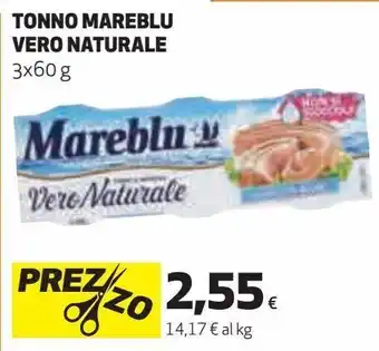 Ipercoop Tonno mareblu vero naturale offerta