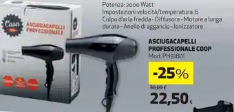 Ipercoop Asciugacapelli professionale coop offerta