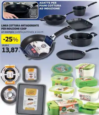 Ipercoop Linea cottura antiaderente per induzione coop offerta