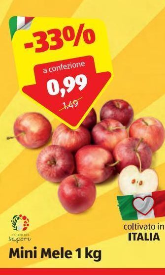 ALDI I colori del sapore mini mele 1 kg offerta