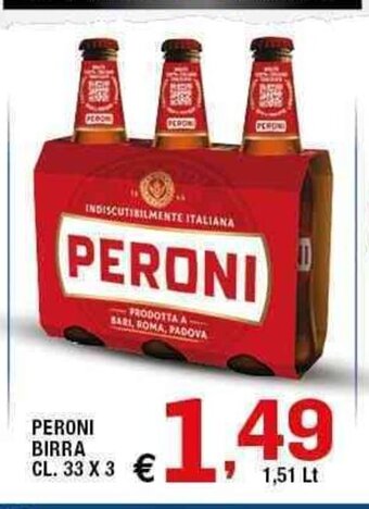 Sigma Peroni Birra Cl. 33x3 offerta