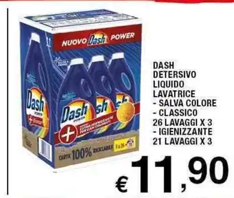 Sigma DAsh Detersivo Liquido Lavatrice Salva Colore Classico 26 Lavaggi x 3 Igienizzante 21 Lavaggi x 3 offerta
