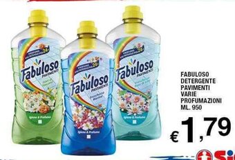 Sigma Fabuloso Detergente Pavimenti Varie Profumazioni Ml. 950 offerta