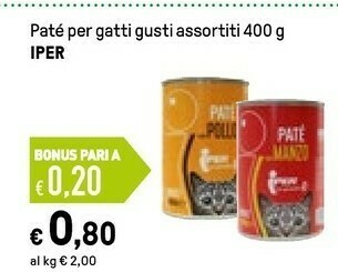 Iper La Grande Cibo per gatti offerta