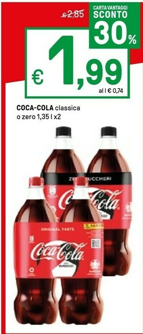 Iper La Grande Coca Cola Coca cola zero offerta