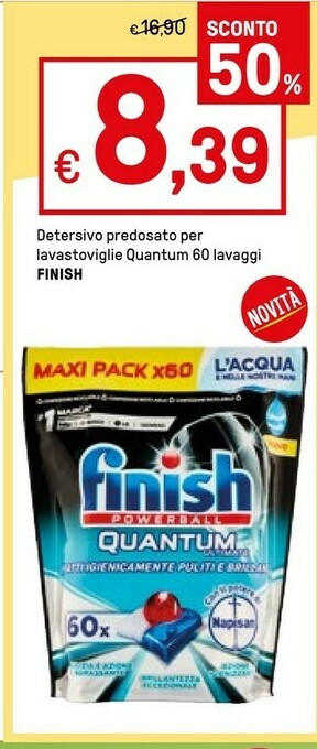 Iper La Grande Finish Detersivo lavastoviglie offerta