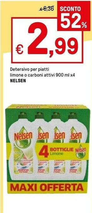 Iper La Grande Nelsen Detersivo piatti offerta