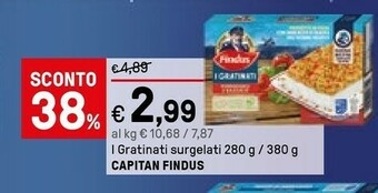 Iper La Grande Findus Filetti di merluzzo offerta
