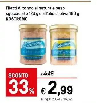 Iper La Grande Nostromo Tonno offerta