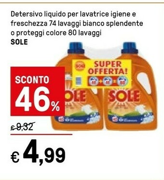 Iper La Grande Sole Detersivo lavatrice offerta