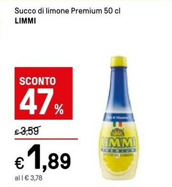 Iper La Grande Limmi Succo di limone offerta