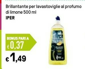 Iper La Grande Detersivo lavastoviglie offerta