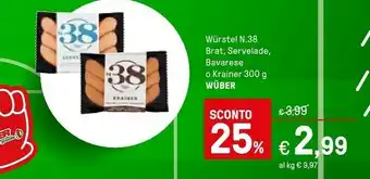 Iper La Grande Servelade Wurstel offerta