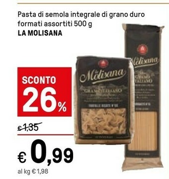 Iper La Grande La Molisana Pasta di semola offerta
