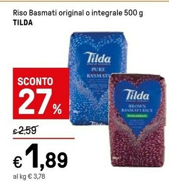 Iper La Grande Riso basmati offerta
