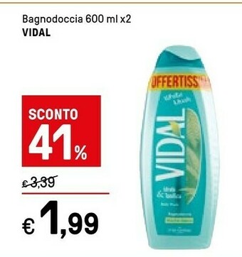Iper La Grande Vidal Bagnoschiuma offerta
