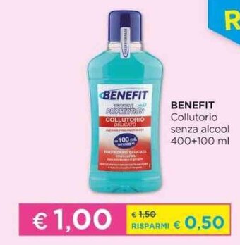 Acqua & Sapone Benefit Collutorio senza alcool 400+100 ml offerta
