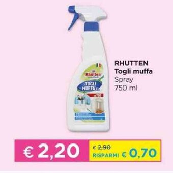 Acqua & Sapone Rhutten Togli muffa Spray 750 ml offerta