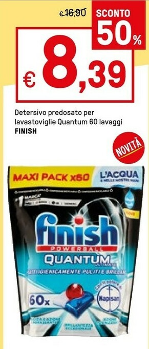 Iper La Grande Finish Detersivo lavastoviglie offerta