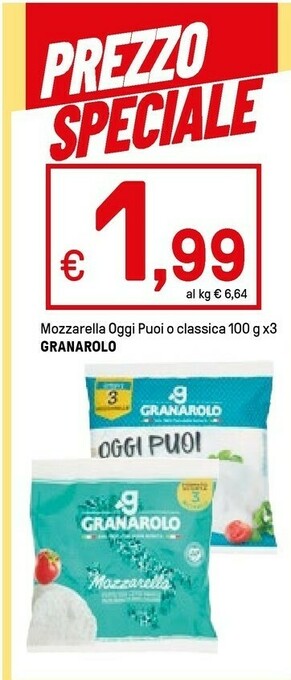 Iper La Grande Granarolo Mozzarella offerta
