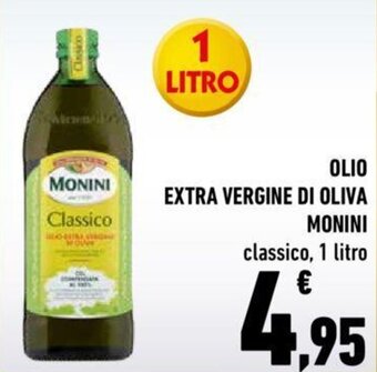 Conad Monini Olio Extra Vergine Di Oliva Classico 1 litro offerta