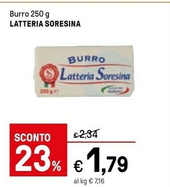 Iper La Grande Latteria Soresina Burro offerta
