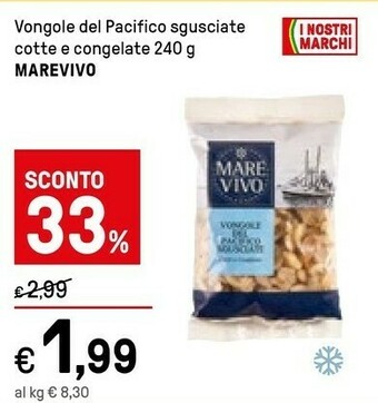 Iper La Grande Marevivo Vongole offerta