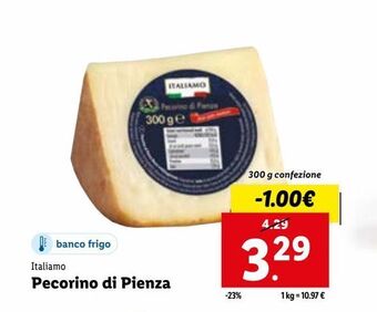 Lidl Pecorino di pienza offerta