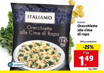 Lidl Orecchiette alle cime di rapa offerta