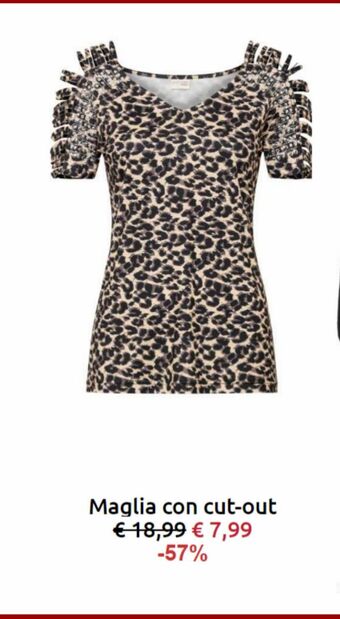 Bonprix Maglia con cut-out offerta