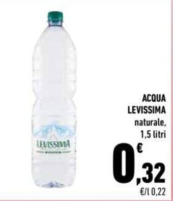 Conad Levissima Acqua Naturale 1,5 litri offerta