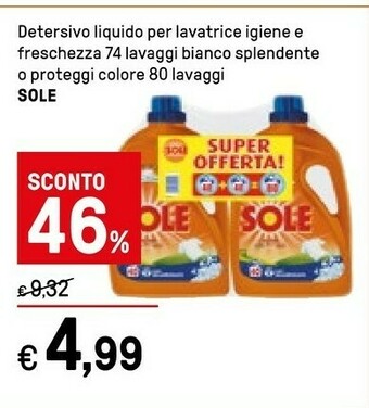 Iper La Grande Sole Detersivo lavatrice offerta