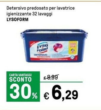 Iper La Grande Lysoform Detersivo lavatrice offerta