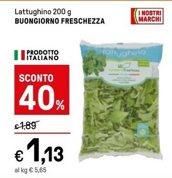 Iper La Grande Buongiorno freschezza Insalata offerta