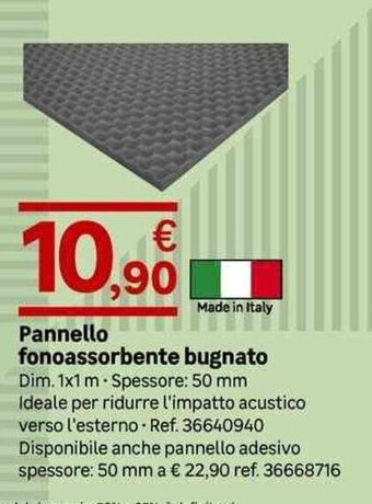 Leroy Merlin Pannello fonoassorbente bugnato offerta