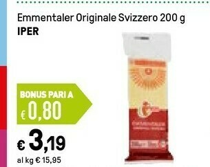Iper La Grande Emmental offerta