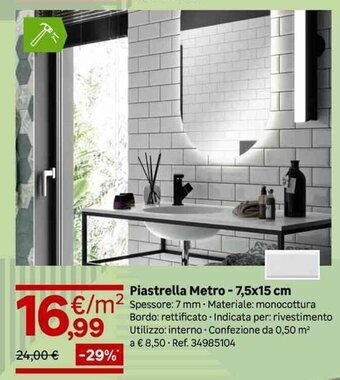Piastrella Metro - 7,5x15 cm