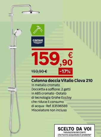 Leroy Merlin Colonna doccia Vitalio Clova 210 offerta